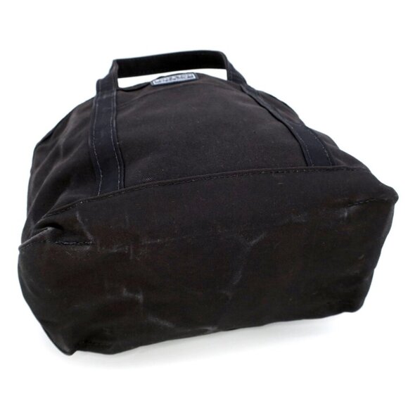 Vintage LL Bean Boat & Tote Canvas Hobby Lobby Craft Sewing Black Zip Top Pocket - Picture 5 of 8